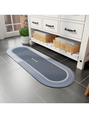 Zemira Fethi̇ye Toptan Sihirli Paspas Banyo Paspası Su Emici Mutfak Koridor Paspas Kaymaz Tabanlı 40CM - 12