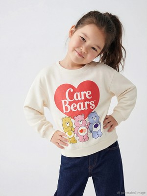 Lc Waikiki Yeni Sezon Care Bears Baskılı Kız Çocuk Sweatshirt