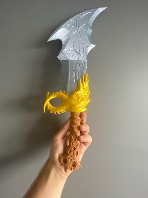 Riva Self God Of War Kratos Kaos Bıçakları - 45 cm - Çiftli Set - Yüksek Detaylı 3D Baskı - Koleksiyonluk