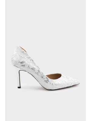 Derinet Dantel İşlemeli Kadın Stiletto