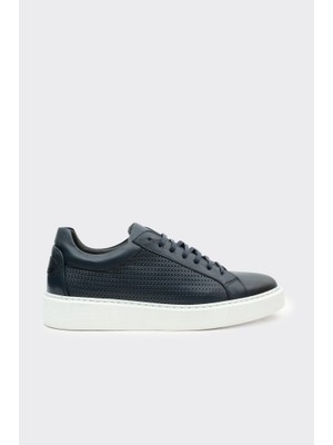 Derinet Hakiki Deri Bağcıklı Erkek Sneaker