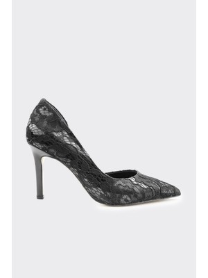 Derinet Dantel İşlemeli Kadın Stiletto