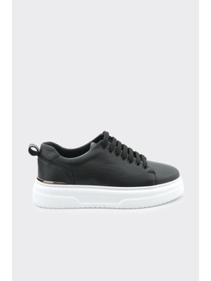 Derinet Hakiki Deri Bağcıklı Yüksek Taban Erkek Sneaker