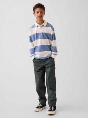 Gap Erkek Çocuk Koyu Yeşil Double-Knee Quick-Dry Pantolon