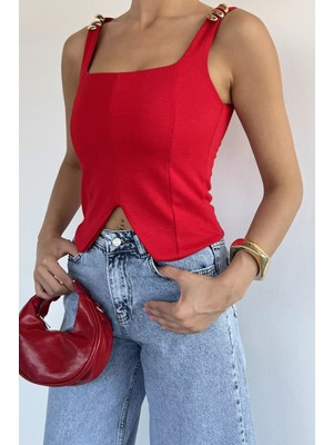 Gülseli Kadın Aksesuarlı Bluz P-00022597