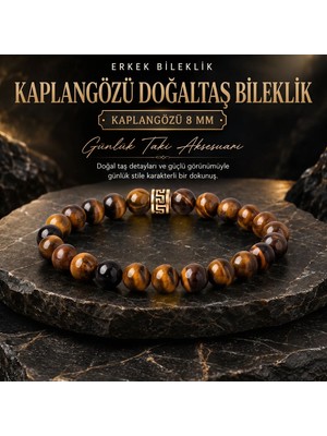 Takıcadde Kaplangözü Kıymetli Doğaltaş Bileklik