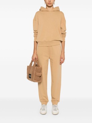 Calvin Klein Kadın Normal Belli Pamuklu Logo Desenli Bej Spor Eşofman Altı K20K207214-GC3