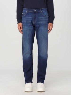 Calvin Klein Erkek Slim Fit Taşlı Denim Normal Paça Lacivert Jeans J30J325980-1BJ