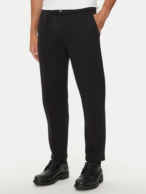 Calvin Klein Erkek Normal Bel Boru Paça Günlük Kullanım Siyah Eşofman Altı K10K113661-BEH