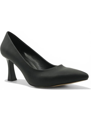 Esstii Stiletto Kadın 8 cm Topuklu Siyah Ayakkabı