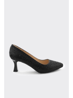 Derinet Elera Taşlı Topuklu Stiletto