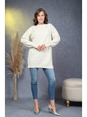 Rd Misstanbul Collection Kol Düğme Detaylı Triko Tunik