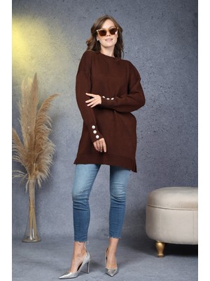 Rd Misstanbul Collection Kol Düğme Detaylı Triko Tunik