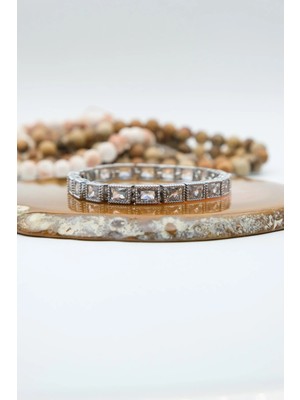 Serenite Collection Baget Silver Renk Zirkon Bileklik