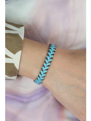 Serenite Collection Miyuki Unisex Turkuaz Bileklik