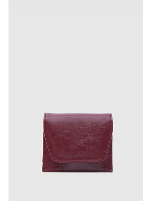 Shule Bags Leya Ayna ve Ruj Cepli Kadın Cüzdan Bordo