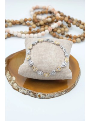 Serenite Collection Spade Silver Renk Zirkon Bileklik