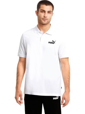 Puma Essential Pique Polo Erkek Beyaz Günlük Stil Polo Tişört 58667402