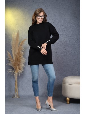 Rd Misstanbul Collection Kol Düğme Detaylı Triko Tunik