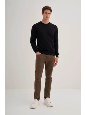 Cazador Slim Fit Siyah Erkek Sweatshirt 56100