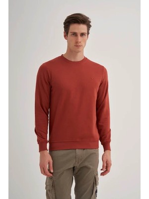 Cazador Slim Fit Kiremit Erkek Sweatshirt 56100