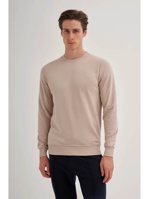 Cazador Slim Fit Bej Erkek Sweatshirt 56100