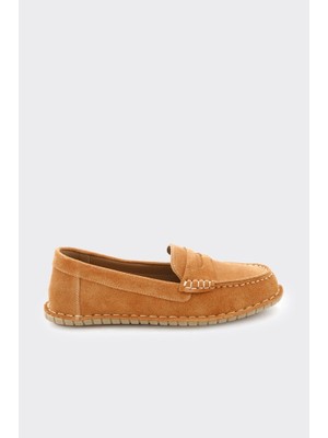 Derinet Hakiki Deri Comfort Taban Kadın Loafer