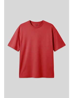 Air Jones Fiesta %100 Pamuk Kalın Yumuşak Dokulu Oversize Fit Basic Erkek T-Shirt - 88353