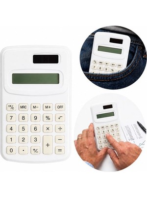 Motto Ticaret PM-25423 Beyaz Mini Hesap Makinesi