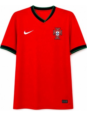 Mmt Spor 2025-26 Yeni Sezon Ronaldo Portekiz Isimsiz Kırmızı Futbol Forması Yetişkin