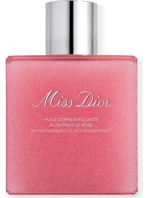 Miss Dior Exfoliating Body Oil With Rose Extract – Exfoliating Shower Oil