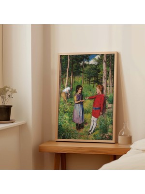Pegziz Ormancının Kızı Tablosu | Klasik Sanat Çerçeveli Duvar Dekoru