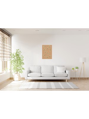 Bohem Minimalist Çizgisel Kanvas Tablo 0039