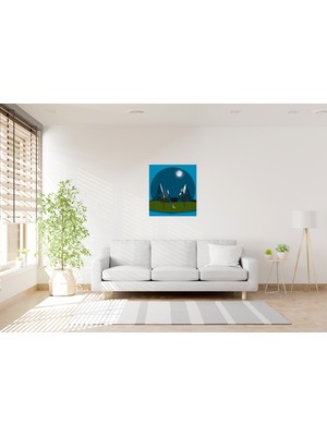 Bohem Minimalist Çizgisel Kanvas Tablo 0025