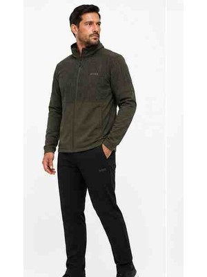 Boss Desenli Haki-Siyah Regular Fit Eşofman Takımı