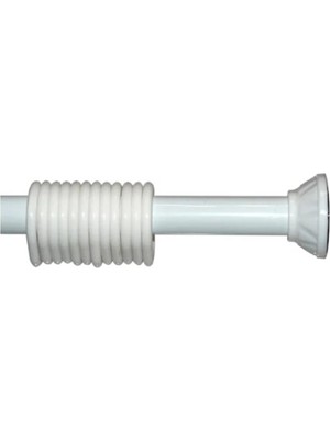 St. Morritz Banyo Perde Askılığı Duş Perdesi Borusu - Metal - 125 x 200 cm