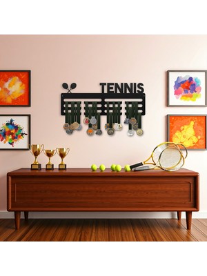 Bafidica Tenisçiler Için Tasarlanmış Tenis Raketi Figürlü Madalya Askısı