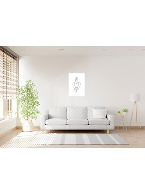 Bohem Minimalist Çizgisel Kanvas Tablo 0207