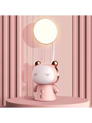 St. Morritz Cute LED Desk Lamp USB Rechargeable Dimmable Study Table Lamp Portable Bedside Night Light For Re...