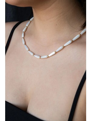 Serenite Collection Goutte Sedef Taşı Kolye