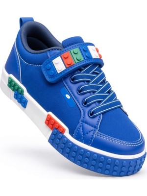 Mcdark Çocuk Mevsimlik 26-30 Aralığı Işıklı Okul ve Günlük Sneaker Ayakkabı-Sax