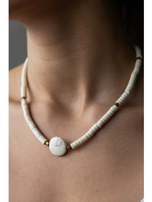 Serenite Collection Sedef ve Turkuaz Taşı Kolye