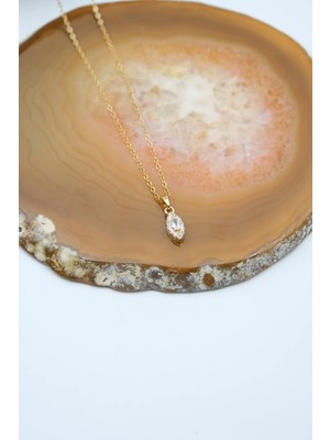 Serenite Collection Spare Gold Renk Zirkon Kolye