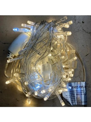 St. Morritz Ip LED Işık IP44 Şeffaf Kablo Gün Işığı Flaş LED 10 Metre 100 LED Iç Mekan Yılbaşı Işığı