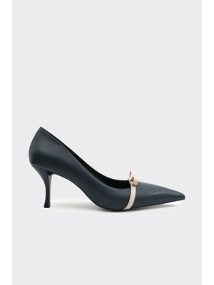 Derinet Jasmine Kısa Topuklu Fiyonklu Stiletto