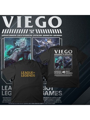 Tottobene League Of Legends -Vıego- Baskılı Oversize T-Shirt