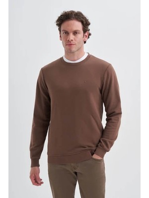 Cazador Slim Fit Kahverengi Erkek Sweatshirt 56100