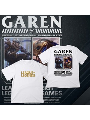 Tottobene League Of Legends -Garen- Baskılı Oversize T-Shirt