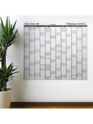 Renas Store 2020 Yıllık Planlayıcı Manyetik Duvar Stickerı Takvim 110X100 cm BX40