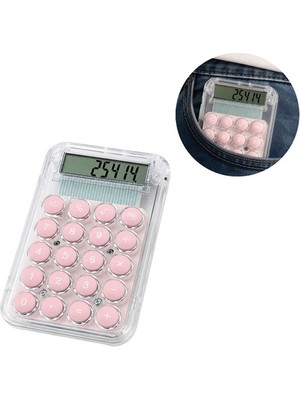 Svoria Store PM-25414 Pembe Mini Hesap Makinesi